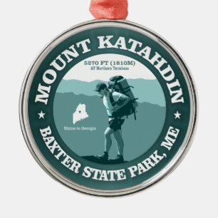 Mount Katahdin Metalen Ornament