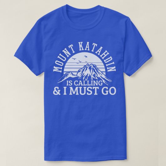 Mount Katahdin Mountain Hiking Rockclimate T-shirt (Design voorkant)