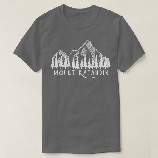 Mount Katahdin Mountain Maine ME Mountains Hiking T-shirt (Design voorkant)