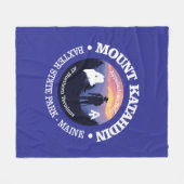 Mount Katahdin (rd2) Fleece Deken (Voorkant (Horizontaal))