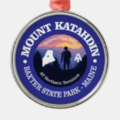 Mount Katahdin (rd2) Metalen Ornament (Voorkant)
