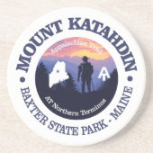 Mount Katahdin (rd2) Zandsteen Onderzetter (Voorkant)
