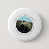 Mount Katahdin Ronde Button 5,7 Cm (Voorkant)
