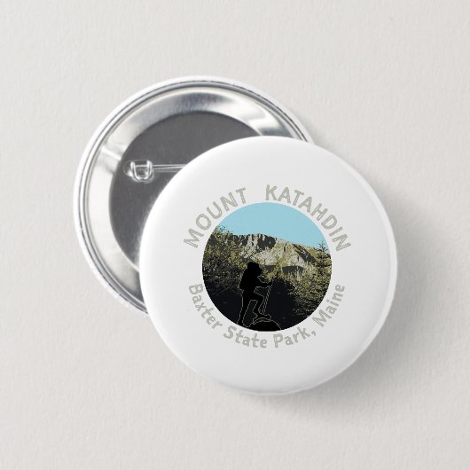 Mount Katahdin Ronde Button 5,7 Cm (Voorkant /achterkant)