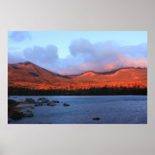 Mount Katahdin Sunrise Poster (Voorkant)