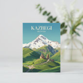 Mount Kazbek Georgië Briefkaart (Staand voorkant)