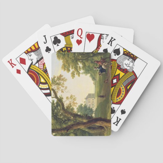 Mount Kennedy, County Wicklow, Ierland, 1785 (olie Pokerkaarten (Achterkant)