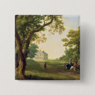 Mount Kennedy, County Wicklow, Ierland, 1785 (olie Vierkante Button 5,1 Cm