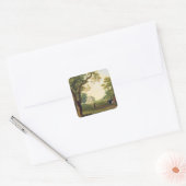 Mount Kennedy, County Wicklow, Ierland, 1785 (olie Vierkante Sticker (Envelop)