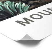 Mount Kenya Afrika Reisprint Poster (Hoek)