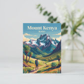 Mount Kenya Briefkaart (Staand voorkant)