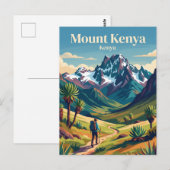 Mount Kenya Briefkaart (Voorkant / Achterkant)