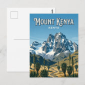 Mount Kenya, Nanyuki, Centraal Briefkaart (Voorkant / Achterkant)