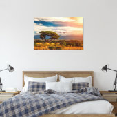 Mount Kilimanjaro | Amboseli, Kenia Canvas Afdruk (Insitu (Slaapkamer))