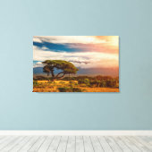 Mount Kilimanjaro | Amboseli, Kenia Canvas Afdruk (Insitu (Houten vloer))