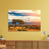 Mount Kilimanjaro | Amboseli, Kenia Canvas Afdruk (Insitu (Woonkamer))