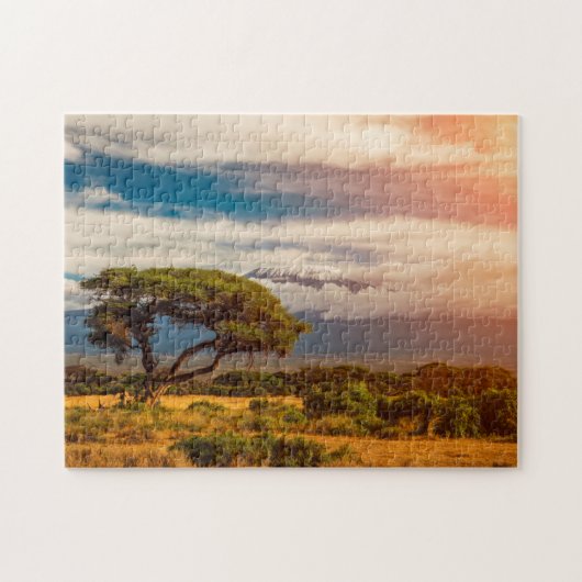 Mount Kilimanjaro | Amboseli, Kenia Legpuzzel (Horizontaal)