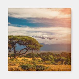 Mount Kilimanjaro Amboseli, Kenia Magneet