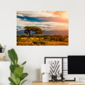 Mount Kilimanjaro | Amboseli, Kenia Poster (Thuiskantoor)