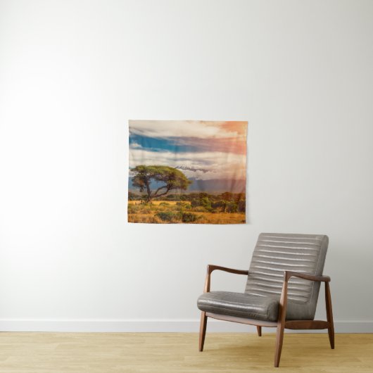 Mount Kilimanjaro | Amboseli, Kenia Wandkleed (In Situ (horizontaal))