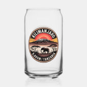Mount Kilimanjaro Blikvorm Glas (Voorkant)