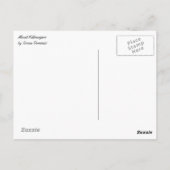 Mount Kilimanjaro - Briefkaart (Achterkant)