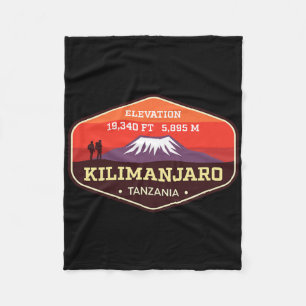 Mount Kilimanjaro hoogste piek Afrika klimmen slec Fleece Deken