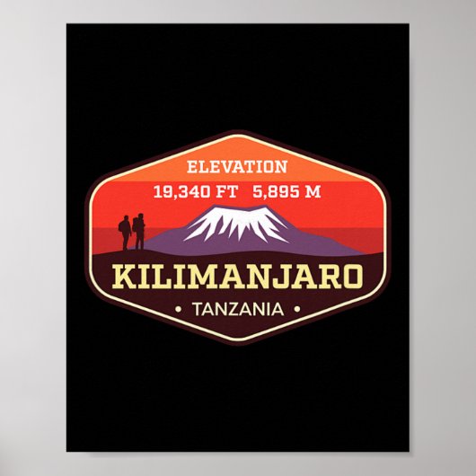 Mount Kilimanjaro hoogste piek Afrika klimmen slec Poster (Voorkant)