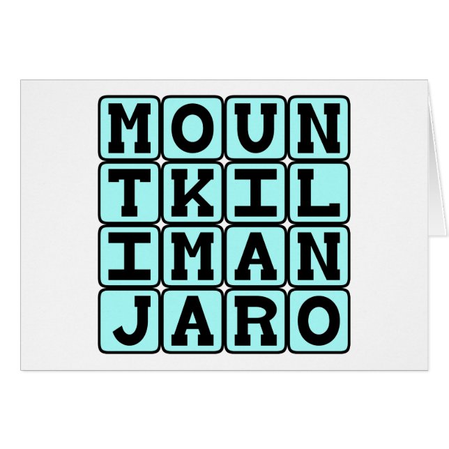 Mount Kilimanjaro in Tanzania (Voorkant Horizontaal)