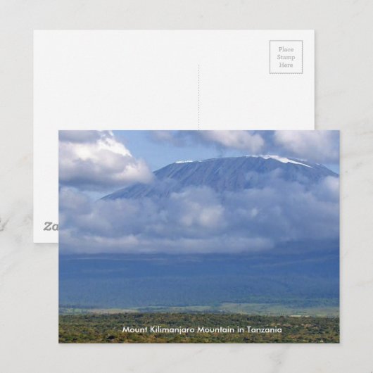 Mount Kilimanjaro Mountain in Tanzania Posters ple Briefkaart (Voorkant / Achterkant)