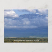 Mount Kilimanjaro Mountain in Tanzania Posters ple Briefkaart (Voorkant)