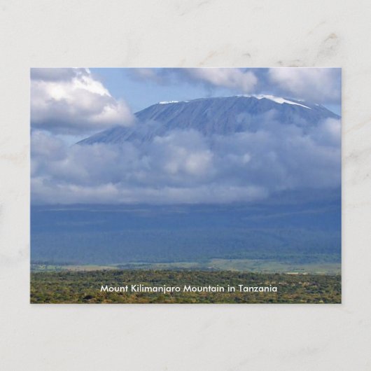 Mount Kilimanjaro Mountain in Tanzania Posters ple Briefkaart (Voorkant)