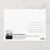 Mount Kilimanjaro (portret) Briefkaart (Achterkant)