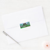 Mount Kilimanjaro Ronde Sticker (Envelop)