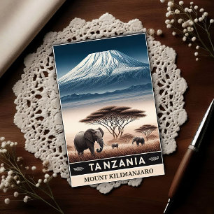 Mount Kilimanjaro Safari – Oude Tanzania Reis Briefkaart