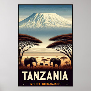Mount Kilimanjaro Safari – Oude Tanzania Reizen Poster