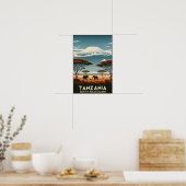 Mount Kilimanjaro Safari –  reizen Poster (Keuken)
