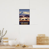 Mount Kilimanjaro Safari – reizen Poster (Keuken)