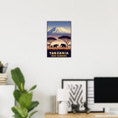 Mount Kilimanjaro Safari – reizen Poster (Thuiskantoor)