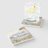 Mount Kilimanjaro Stenen Onderzetter (Zijkant)