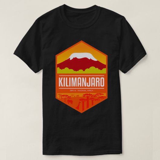 Mount Kilimanjaro Tanzania Africa T-shirt (Design voorkant)