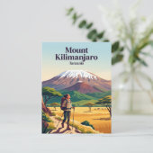 Mount Kilimanjaro Tanzania Briefkaart (Staand voorkant)