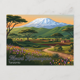 Mount Kilimanjaro Tanzania Briefkaart