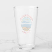 Mount Kilimanjaro Tanzania Distress Circle Glas (Achterkant)