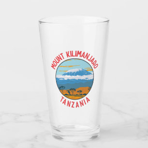 Mount Kilimanjaro Tanzania Distress Circle Glas