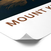 Mount Kilimanjaro Tanzania Reisprint Poster (Hoek)