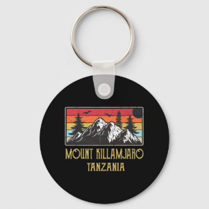 Mount Kilimanjaro Tanzania Vintage Retro Climbing Sleutelhanger