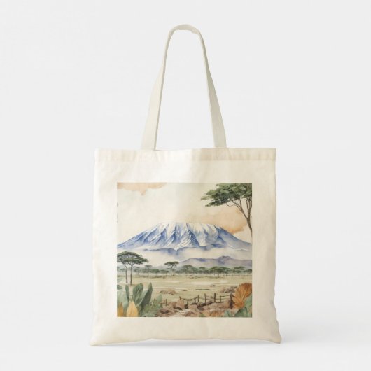 Mount Kilimanjaro Tote Bag (Achterkant)