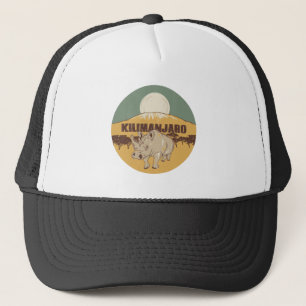 Mount Kilimanjaro Travel Poster Trucker Pet