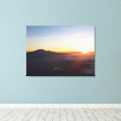 Mount Kilimanjaro zonsopgang Canvas Afdruk (Insitu (Houten vloer))